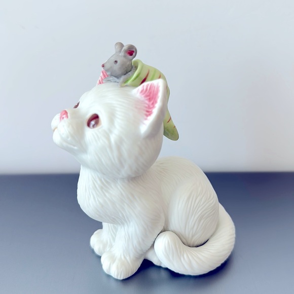 Vintage 1990 Kitty Cat & Mouse Figurine by Kathy Wise for Enesco - Picture 2 of 8